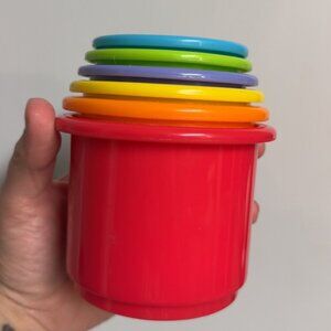 the first years stacking Cups colorful six cups kids learning toys